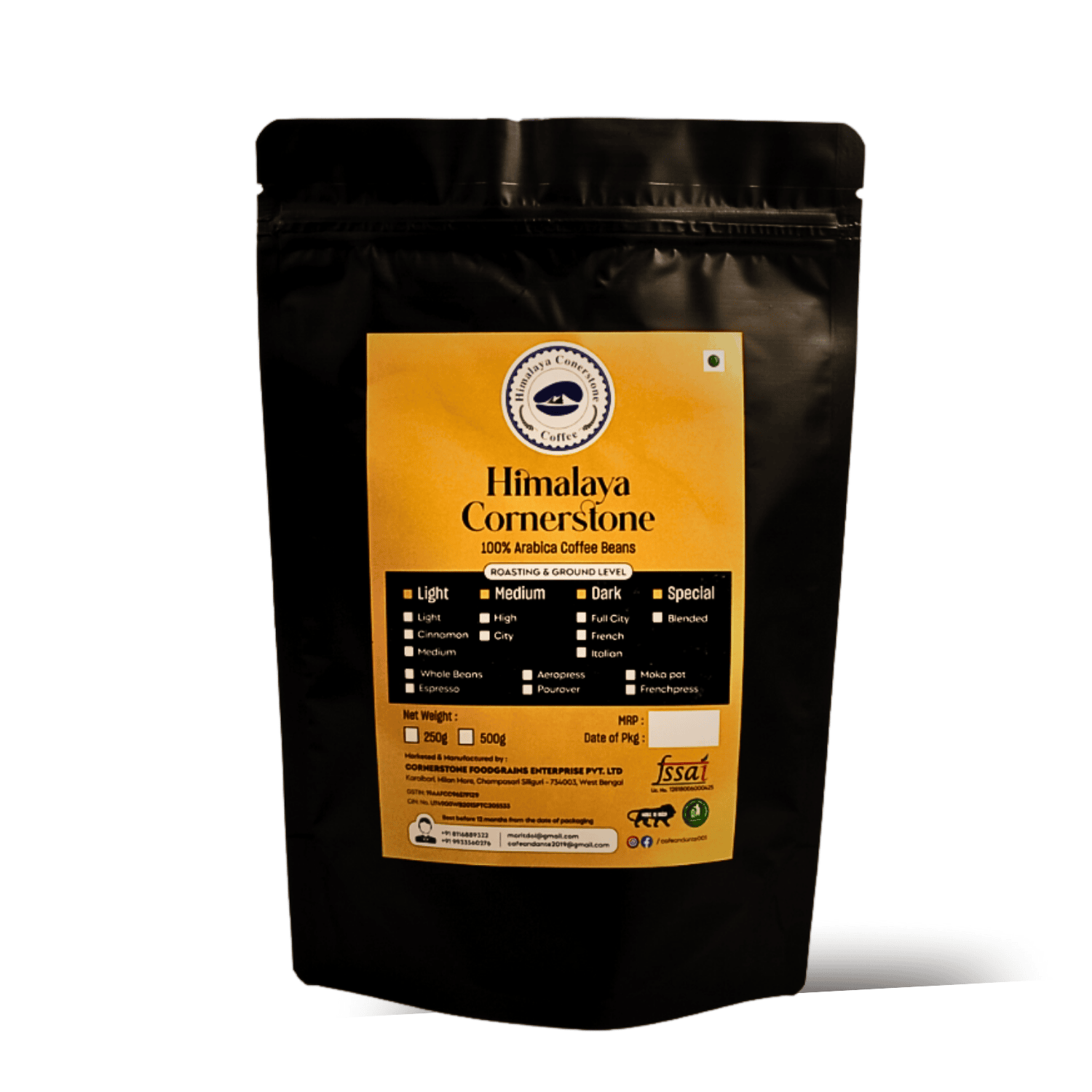 CORNERSTONE COFFEE –DARK ROAST (FRENCH)